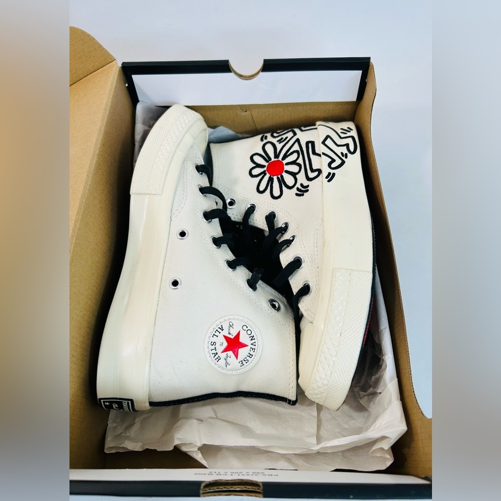 Converse x Keith Haring Chuck 70 Hightops In Original Box IOB size M4 /W6 - Picture 6 of 15